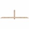 Ekena Millwork Eugene Smooth Timber Gable Bracket, Douglas Fir, 84"W x 24"H x 3 1/2"D x 3 1/2"F, 7/12 Pitch GBW084X24X0404EUG00SDF - alternate 1